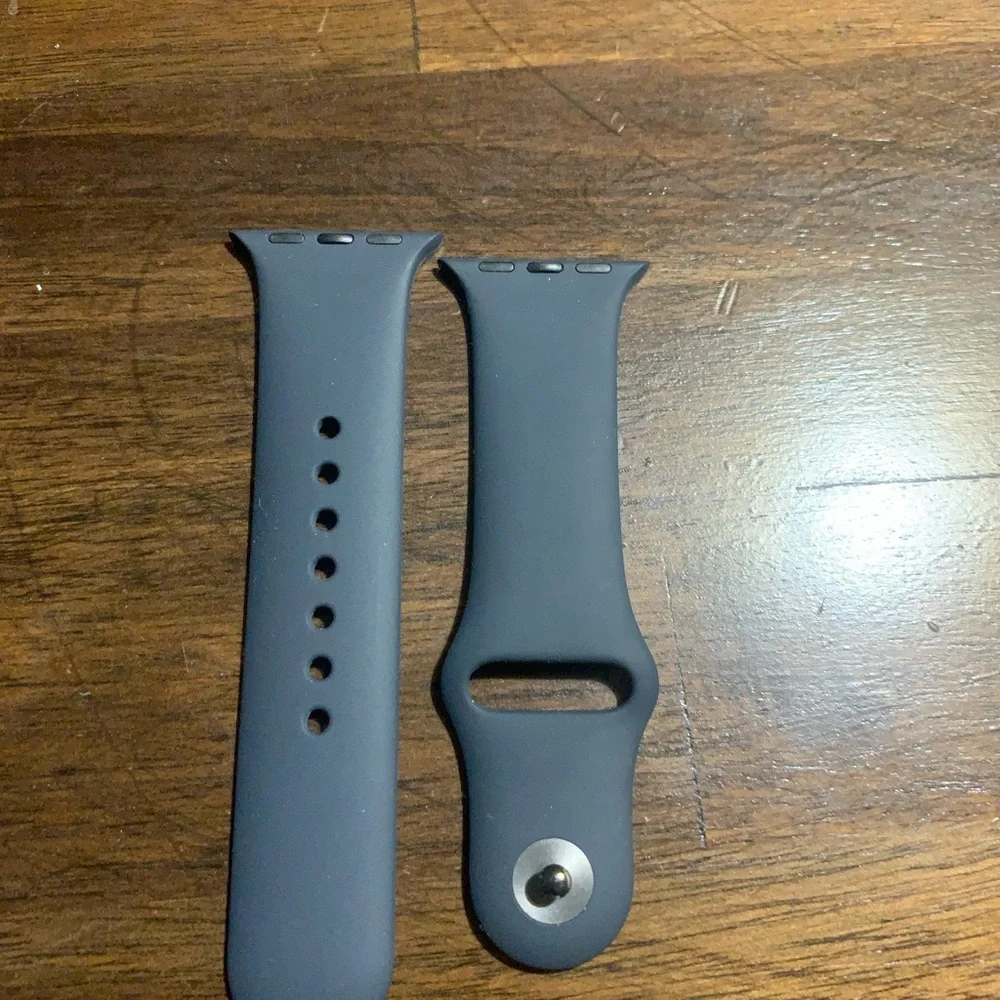 Black Silicone Smartwatch Band